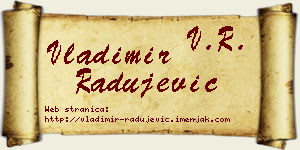 Vladimir Radujević vizit kartica